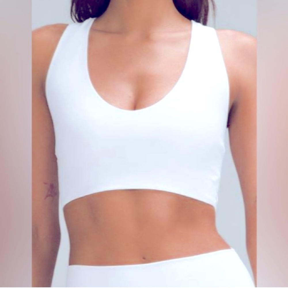 Lululemon NULU White Cropped Tank Top